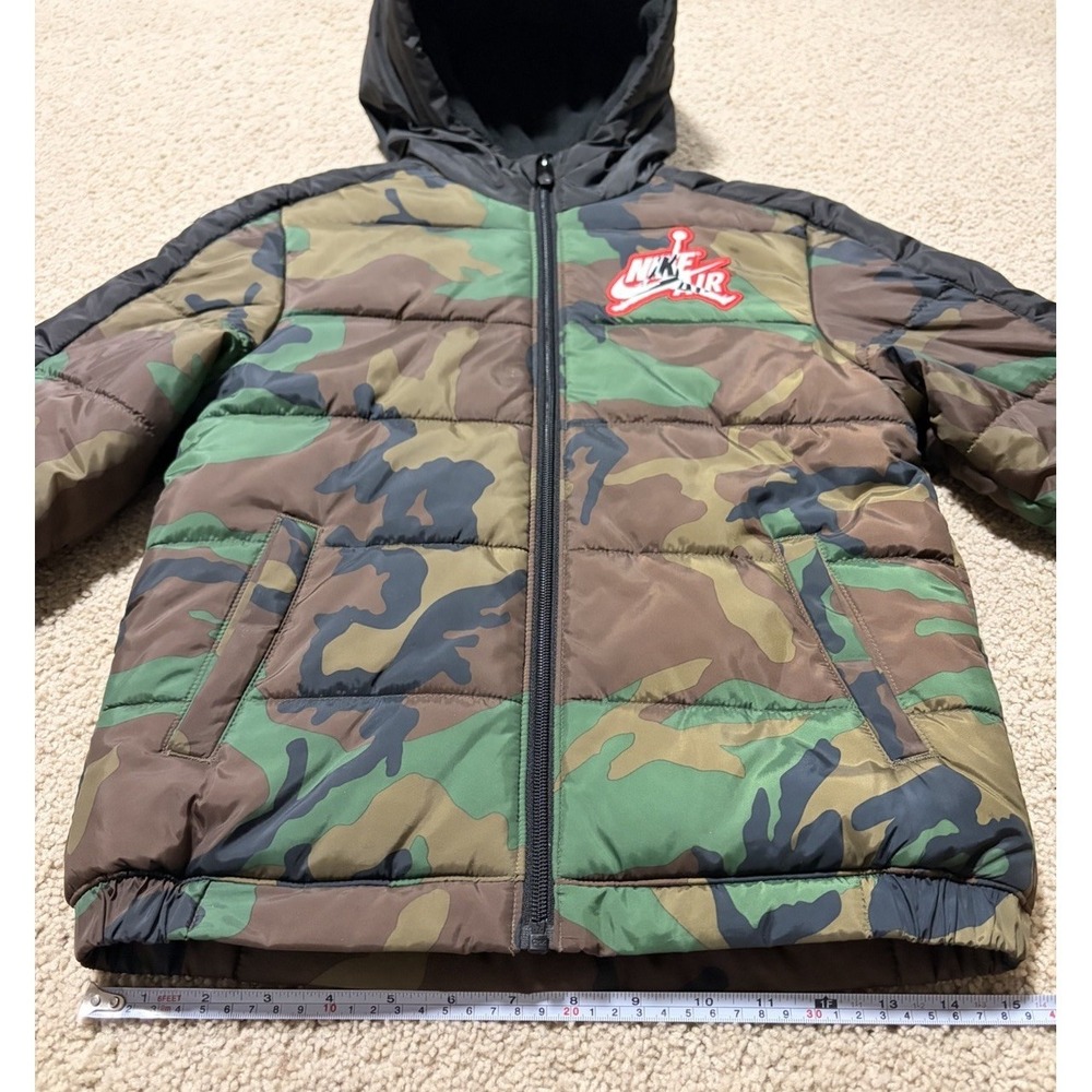 Nike Air Jordan Camo Puffer Jumpman Classic Mashup Jacket Boys Size 8-10 (S) - Picture 9 of 16